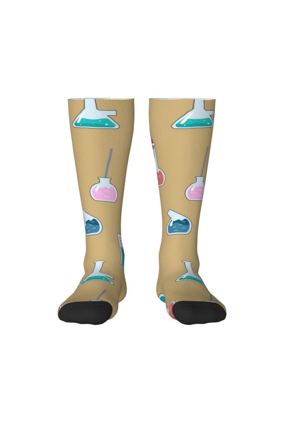 Chemistry Class Thigh High Socks Extra Long Stretchy Sock Women Over Knee High Opaque Stocking Daily Wear