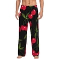 thumbnail image 1 of Naloa Cherry Pajama Pants Men, PJ Bottoms, Sleep & Lounge Pants-XX-Large, 1 of 6