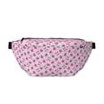 thumbnail image 1 of Naloa Cherry Strawberry Print Running Belts for Men Women,Running Fanny Pack with 2-Zipper Pockets,Waterproof Waist Pack for Travel Hiking Running Outdoor Sports, 1 of 8