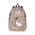 thumbnail image 1 of Naloa Chicken Canvas Backpack for Men Women Rucksack Casual Travel Daypack College Tote Satchel Bookbag for Teens-Medium, 1 of 7