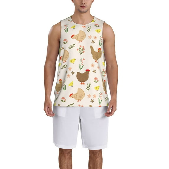 Naloa Chicken Family Basketball Jersey Reversible Men's Mesh Athletic Sports Shirts Training Practice S-4XL4X-Large