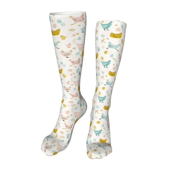 Naloa Chicken High Stockings Women Thigh High Stockings Over Knee Long Stockings-One Size