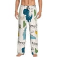 thumbnail image 1 of Naloa Childish Dinosaur Pajama Pants Men, PJ Bottoms, Sleep & Lounge Pants-Small, 1 of 6