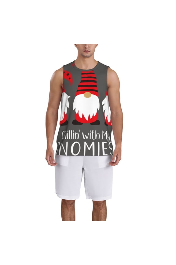 Chillin with My Gonme Basketball Jersey Reversible Men's Mesh Athletic Sports Shirts Training Practice S-4XLSmall