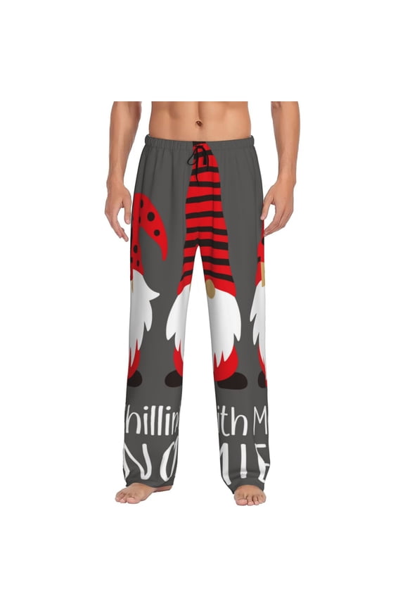 Chillin with My Gonme Pajama Pants Men, PJ Bottoms, Sleep & Lounge Pants-X-Large