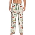 thumbnail image 1 of Naloa Christmas Dachshund Dog Pajama Pants Men, PJ Bottoms, Sleep & Lounge Pants-XX-Large, 1 of 6