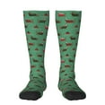 thumbnail image 1 of Naloa Christmas Dachshund Thigh High Socks Extra Long Stretchy Sock Women Over Knee High Opaque Stocking Daily Wear, 1 of 6