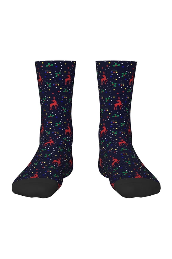 Christmas Deer Kids Socks Unisex Kids and Toddlers' Crew Socks, ,1 Pairs
