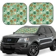 thumbnail image 1 of Naloa Christmas Donuts 2 Piece Foldable Car Sun Shades, Car Windshield Sunshade, Front Window Sunshade for Car, Truck, SUV - Large, 1 of 7