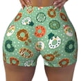 thumbnail image 1 of Naloa Christmas Donuts Biker Shorts for Women Seamless Scrunch Short Women’s Yoga Shorts for Gym Running Sport Shorts - XX-Large, 1 of 9