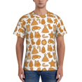 thumbnail image 1 of Naloa Christmas Elements Men's T-Shirt Sport T-shirt Men's Basic Tee Casual Men's Shirt, Round Neck, Short Sleeves - Small, 1 of 5