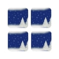 thumbnail image 1 of Naloa Christmas Fir Tree Coasters for Set of 4 - PU Leather Coasters, Coasters for Table Cup Tea Coffee Beer, Decorative for Kitchen Homedecor (Round), 1 of 6