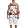 thumbnail image 1 of Naloa Christmas Gingerbread Cookies Basketball Jersey Reversible Men's Mesh Athletic Sports Shirts Training Practice S-4XL3X-Large, 1 of 6