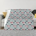 thumbnail image 1 of Naloa Christmas Gnome 1 Flannel Fleece Throw Blanket for Bed Couch, Thick Blanket - All Seasons Suitable for Women, Men and Kids-50"x40", 1 of 6