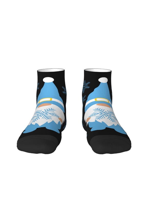 Christmas Gnome Snowflake Ankle Socks for Women Non Slip Socks No Show Socks Classic Low Cut Casual Socks Casual Socks