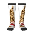 thumbnail image 1 of Naloa Christmas Gnomes In Leopard Knee Socks, High Socks Long Stretchy Sock Women Knee High Stocking, Long Socks for Women, 1 of 6