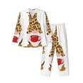 thumbnail image 1 of Naloa Christmas Gnomes In Leopard Men’s Pajamas Set - Long Sleeve Button Down Sleep Shirt and Pajama Bottoms Sleepwear Set-X-Large, 1 of 7