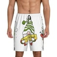 thumbnail image 1 of Naloa Christmas Gnomes Men's Short Pajama Pants, Pj Shorts, Lounge Comfort Shorts-Large, 1 of 6