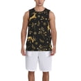 thumbnail image 1 of Naloa Christmas Gold Deers1 Basketball Jersey Reversible Men's Mesh Athletic Sports Shirts Training Practice S-4XLMedium, 1 of 6