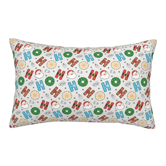 Naloa Christmas Hohoho 1 Pillowcase, Throw Pillowcase, Wrinkle-Free, Stain-Resistant with Hidden Zipper for Bedroom Sofa-20"x30"