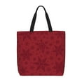 thumbnail image 1 of Naloa Christmas Red Snowflakes Tote Bag for Women, Foldable Tote Bag With Zipper, Large Shoulder Bag, Top Handle Handbag for Travel, Work, Shopping, 1 of 9