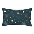 thumbnail image 1 of Naloa Christmas Snowflake Pillowcase, Throw Pillowcase, Wrinkle-Free, Stain-Resistant with Hidden Zipper for Bedroom Sofa-20"x30", 1 of 6