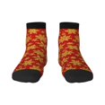 thumbnail image 1 of Naloa Christmas With Gold Snowflakes Ankle Socks for Women Non Slip Socks No Show Socks Classic Low Cut Casual Socks Casual Socks, 1 of 7