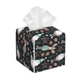 thumbnail image 1 of Naloa Christmas cute deer old man Tissue Box Cover Leather Tissue Holder Square Facial Tissue Case for Bathroom, Vanity Countertop, Tabletop, Car, 1 of 7