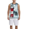 thumbnail image 1 of Naloa Circular Lighthouse Basketball Jersey Reversible Men's Mesh Athletic Sports Shirts Training Practice S-4XLXX-Large, 1 of 6