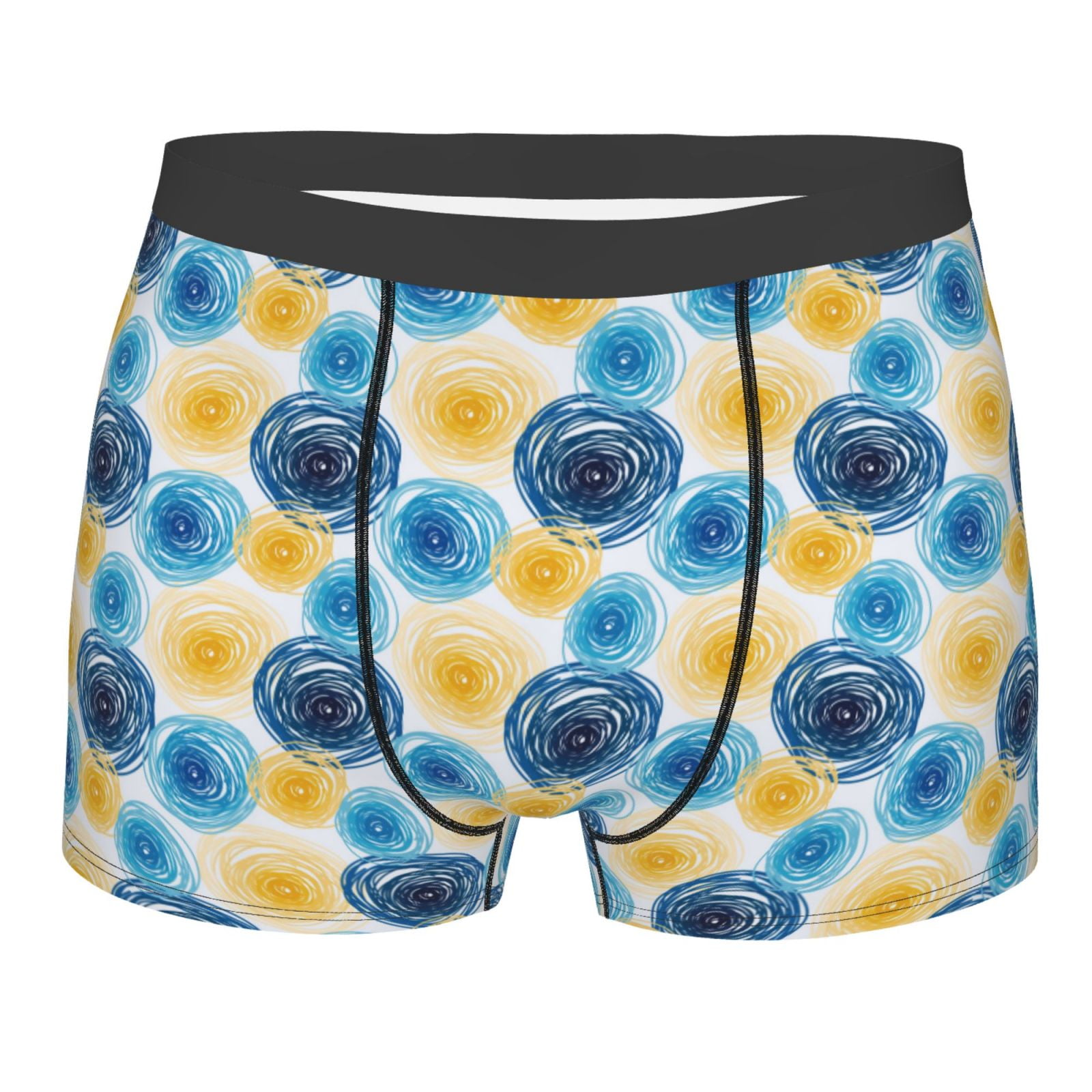 Naloa Circular Print Mens Underwear - Boxers for Men, Classic Briefs ...