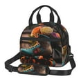 thumbnail image 1 of Naloa Classic Floral Blue Skate Shoes Print Lunch Bag for Women & Men Insulated Lunch Box or Cooler Lunch Tote Bags for Work, Travel, Outdoor, 1 of 5