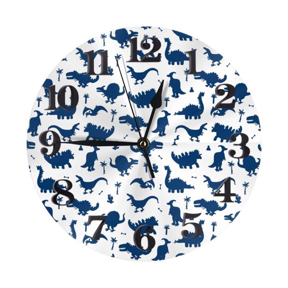 Naloa Clock number Print Wall Clock - Clocks Battery Operated, Small Silent Non-Ticking, Decorative for Living Room, Office, Bedroom, Home(9.84")