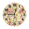 thumbnail image 1 of Naloa Clock number Print Wall Clock - Clocks Battery Operated, Small Silent Non-Ticking, Decorative for Living Room, Office, Bedroom, Home(9.84"), 1 of 5