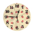 thumbnail image 1 of Naloa Clock number Print Wall Clock - Clocks Battery Operated, Small Silent Non-Ticking, Decorative for Living Room, Office, Bedroom, Home(9.84"), 1 of 5