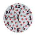 thumbnail image 1 of Naloa Clock number Print Wall Clock - Clocks Battery Operated, Small Silent Non-Ticking, Decorative for Living Room, Office, Bedroom, Home(9.84"), 1 of 5