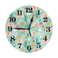 thumbnail image 1 of Naloa Clock number Print Wall Clock - Clocks Battery Operated, Small Silent Non-Ticking, Decorative for Living Room, Office, Bedroom, Home(9.84"), 1 of 5