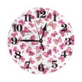 thumbnail image 1 of Naloa Clock number Print Wall Clock - Clocks Battery Operated, Small Silent Non-Ticking, Decorative for Living Room, Office, Bedroom, Home(9.84"), 1 of 5