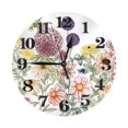 thumbnail image 1 of Naloa Clock number Print Wall Clock - Clocks Battery Operated, Small Silent Non-Ticking, Decorative for Living Room, Office, Bedroom, Home(9.84"), 1 of 5