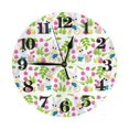 thumbnail image 1 of Naloa Clock number Print Wall Clock - Clocks Battery Operated, Small Silent Non-Ticking, Decorative for Living Room, Office, Bedroom, Home(9.84"), 1 of 5