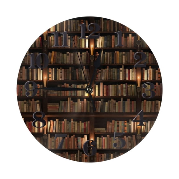 Naloa Clock number Print Wall Clock - Clocks Battery Operated, Small Silent Non-Ticking, Decorative for Living Room, Office, Bedroom, Home(9.84")