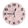 thumbnail image 1 of Naloa Clock number Print Wall Clock - Clocks Battery Operated, Small Silent Non-Ticking, Decorative for Living Room, Office, Bedroom, Home(9.84"), 1 of 5