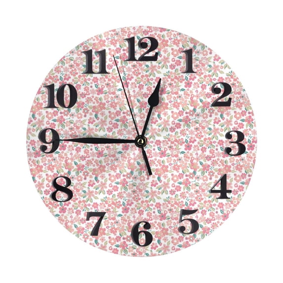 Naloa Clock number Print Wall Clock - Clocks Battery Operated, Small Silent Non-Ticking, Decorative for Living Room, Office, Bedroom, Home(9.84")