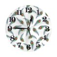 thumbnail image 1 of Naloa Clock number Print Wall Clock - Clocks Battery Operated, Small Silent Non-Ticking, Decorative for Living Room, Office, Bedroom, Home(9.84"), 1 of 5