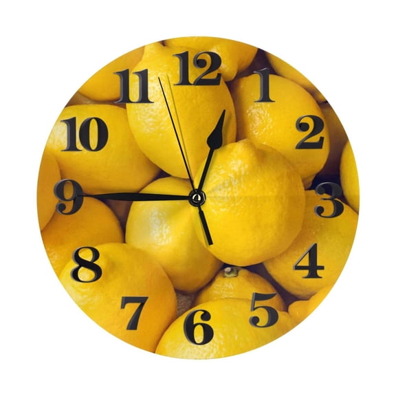 Naloa Clock number Print Wall Clock - Clocks Battery Operated, Small Silent Non-Ticking, Decorative for Living Room, Office, Bedroom, Home(9.84")