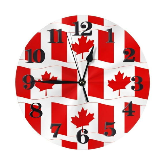 Naloa Clock number Print Wall Clock - Clocks Battery Operated, Small Silent Non-Ticking, Decorative for Living Room, Office, Bedroom, Home(9.84")