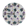 thumbnail image 1 of Naloa Clock number Print Wall Clock - Clocks Battery Operated, Small Silent Non-Ticking, Decorative for Living Room, Office, Bedroom, Home(9.84"), 1 of 5