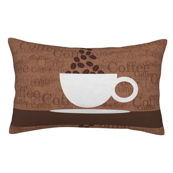 Naloa Coffee Cafe Cup Pillow Covers, Throw Pillow Case Cushion Covers,Cushion for Bedroom,Couch,Home-14"x20"
