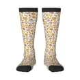 thumbnail image 1 of Naloa Coffee Donuts Thigh High Socks Extra Long Stretchy Sock Women Over Knee High Opaque Stocking Daily Wear, 1 of 6