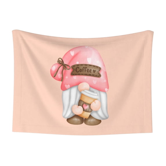 Naloa Coffee Gnome (1) Dog Blanket, 3 Sizes Cat Blanket for Indoor Cats Large Medium Small Dog Gifts-Small