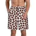 thumbnail image 1 of Naloa Coffee Rugby Men's Beach Shorts, Surfing shorts, Swim trunks, Quick Dry Swim Trunks for Surfing Beach Fun - Medium, 1 of 9